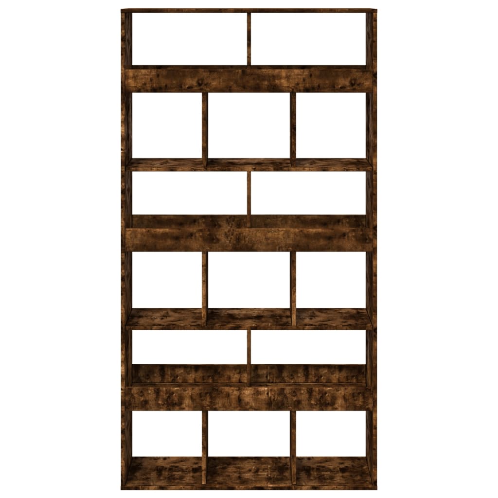 vidaXL Bibliotecă, stejar fumuriu, 100x33x187,5 cm, lemn prelucrat vidaXL Bibliotecă, stejar fumuriu, 100x33x187,5 cm, lemn prelucrat