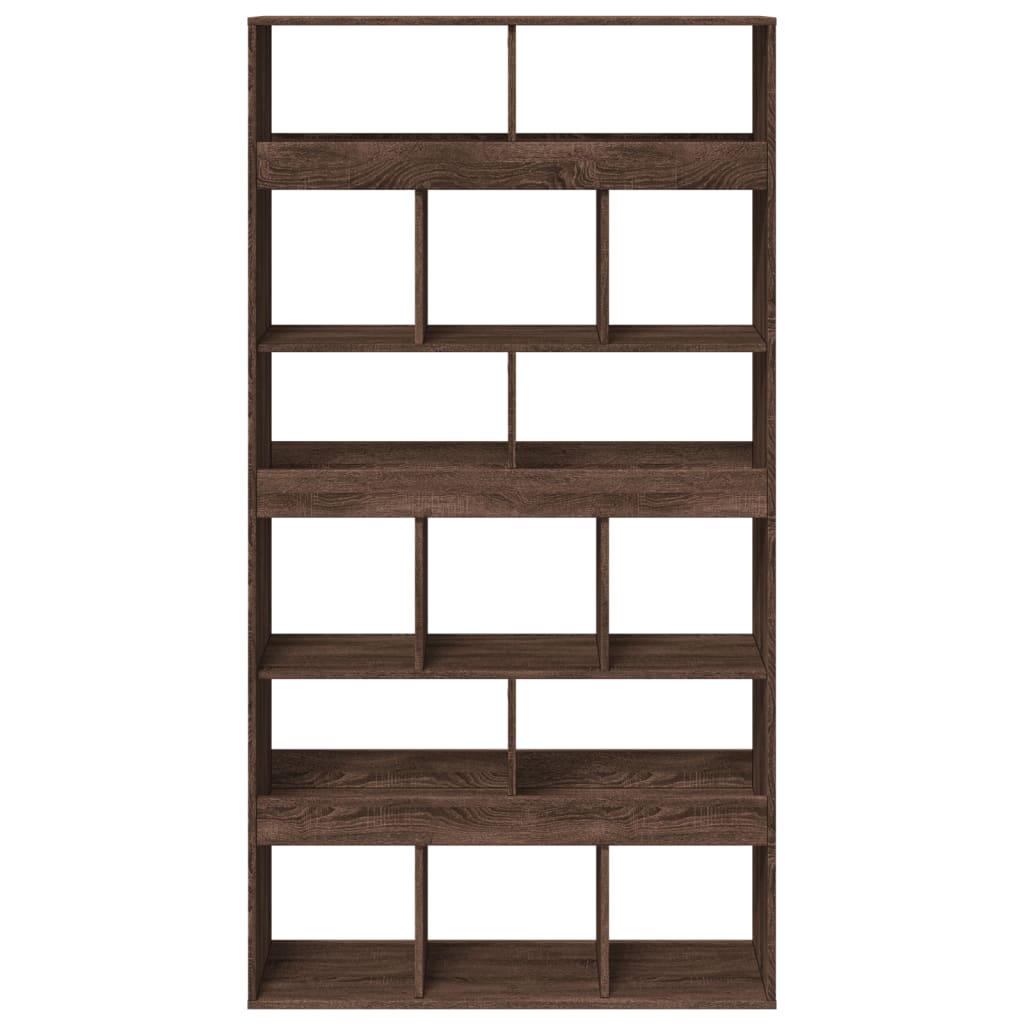 vidaXL Bibliotecă, stejar maro, 100x33x187,5 cm, lemn prelucrat