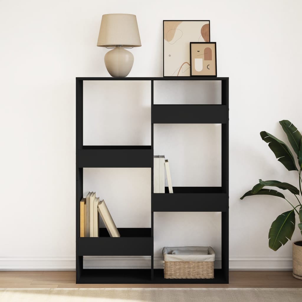 vidaXL Bibliotecă, negru, 100x33x135 cm, lemn prelucrat vidaXL Bibliotecă, negru, 100x33x135 cm, lemn prelucrat