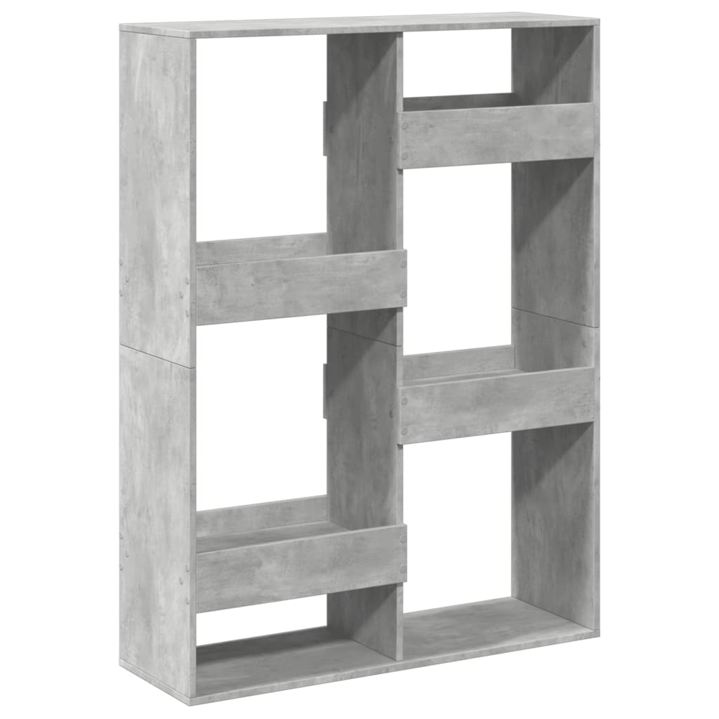 vidaXL Bibliotecă, gri beton, 100x33x135 cm, lemn prelucrat vidaXL Bibliotecă, gri beton, 100x33x135 cm, lemn prelucrat