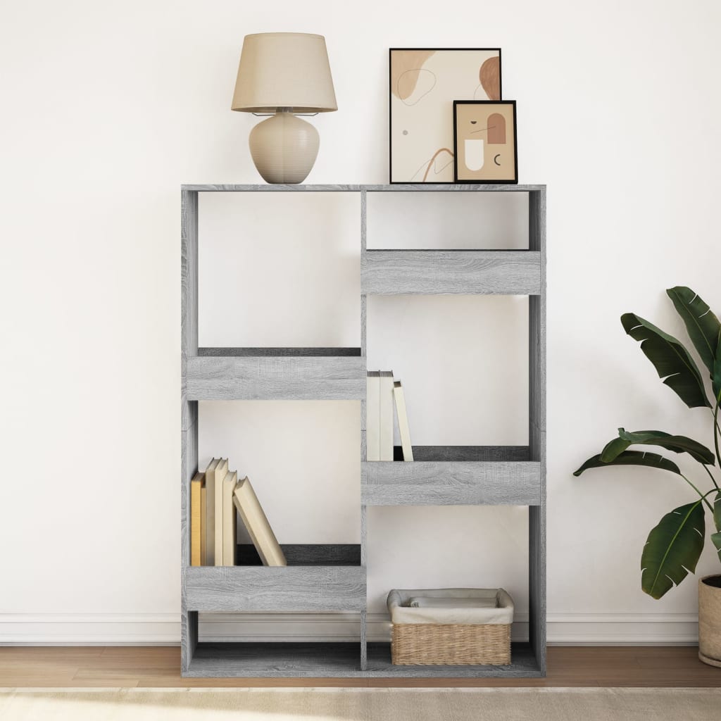 vidaXL Bibliotecă, gri sonoma, 100x33x135 cm, lemn prelucrat vidaXL Bibliotecă, gri sonoma, 100x33x135 cm, lemn prelucrat
