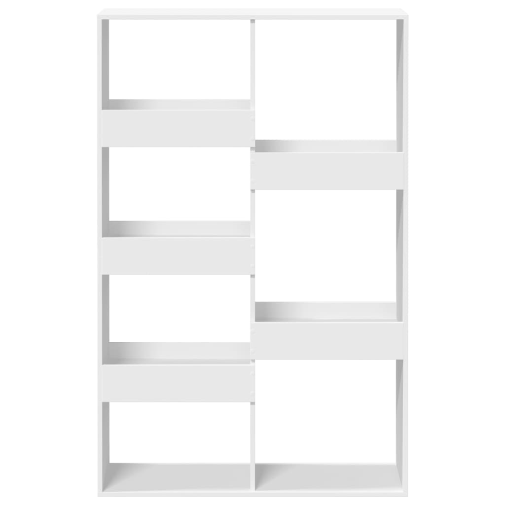 vidaXL Bibliotecă, alb, 100x33x155,5 cm, lemn prelucrat vidaXL Bibliotecă, alb, 100x33x155,5 cm, lemn prelucrat