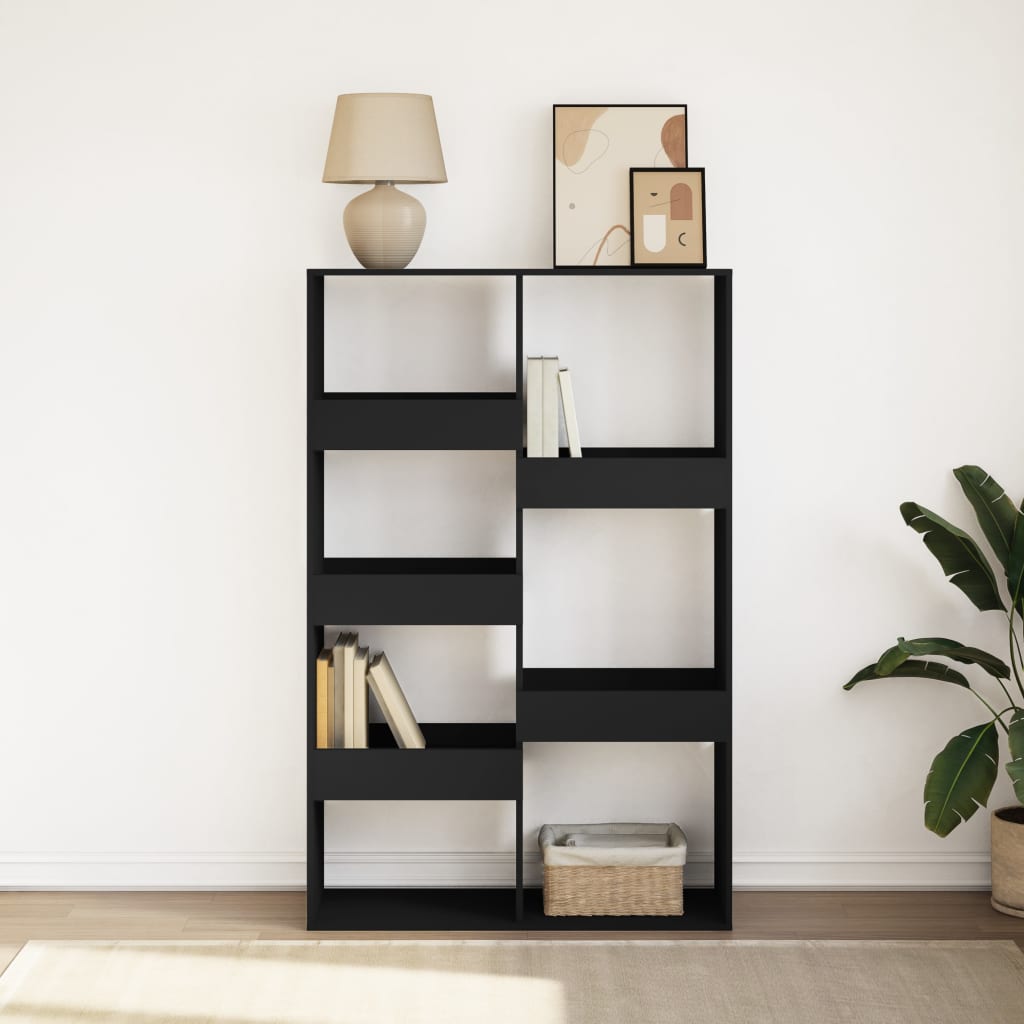 vidaXL Bibliotecă, negru, 100x33x155,5 cm, lemn prelucrat vidaXL Bibliotecă, negru, 100x33x155,5 cm, lemn prelucrat