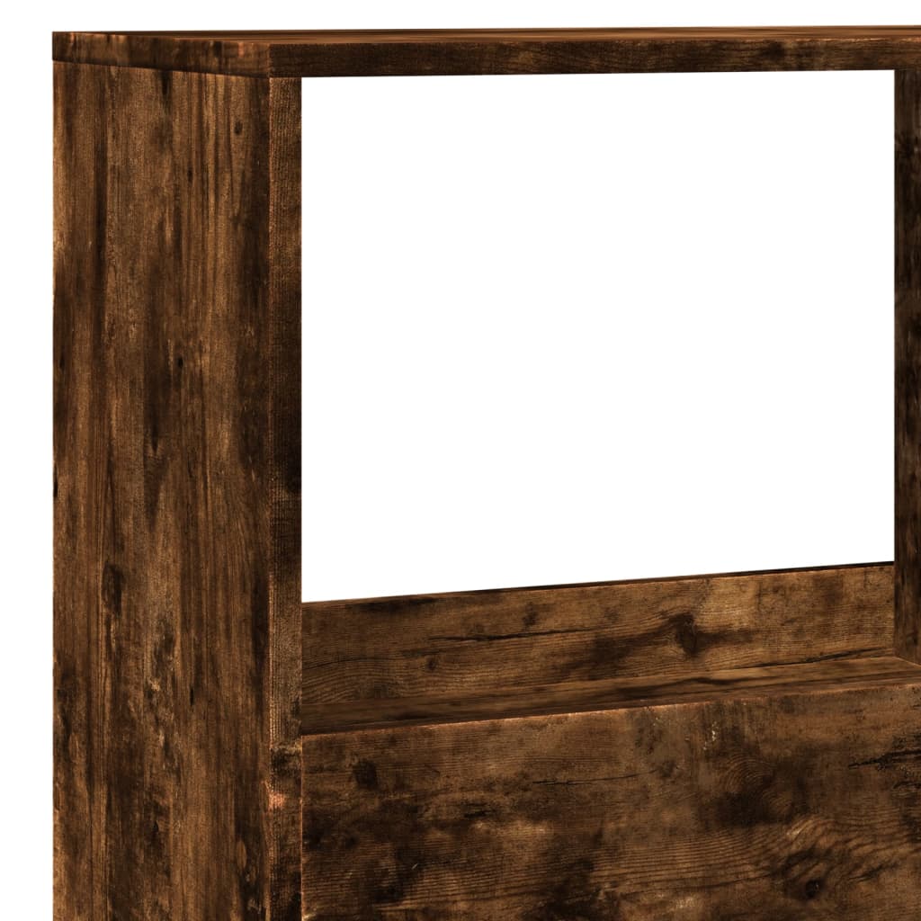 vidaXL Bibliotecă, stejar fumuriu, 100x33x155,5 cm, lemn prelucrat vidaXL Bibliotecă, stejar fumuriu, 100x33x155,5 cm, lemn prelucrat