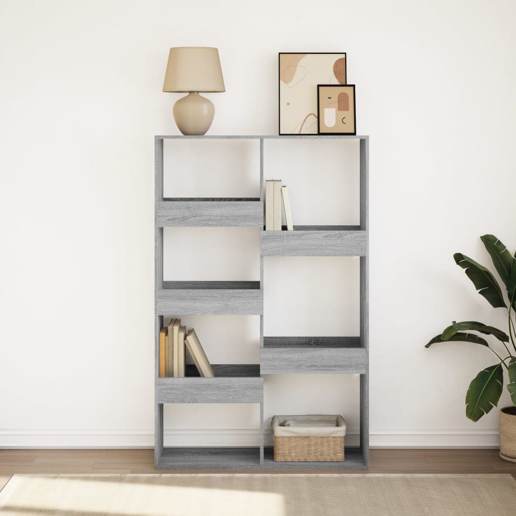 vidaXL Bibliotecă, gri sonoma, 100x33x155,5 cm, lemn prelucrat vidaXL Bibliotecă, gri sonoma, 100x33x155,5 cm, lemn prelucrat