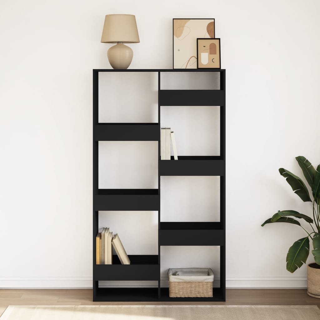 vidaXL Bibliotecă, negru, 100x33x175 cm, lemn prelucrat vidaXL Bibliotecă, negru, 100x33x175 cm, lemn prelucrat