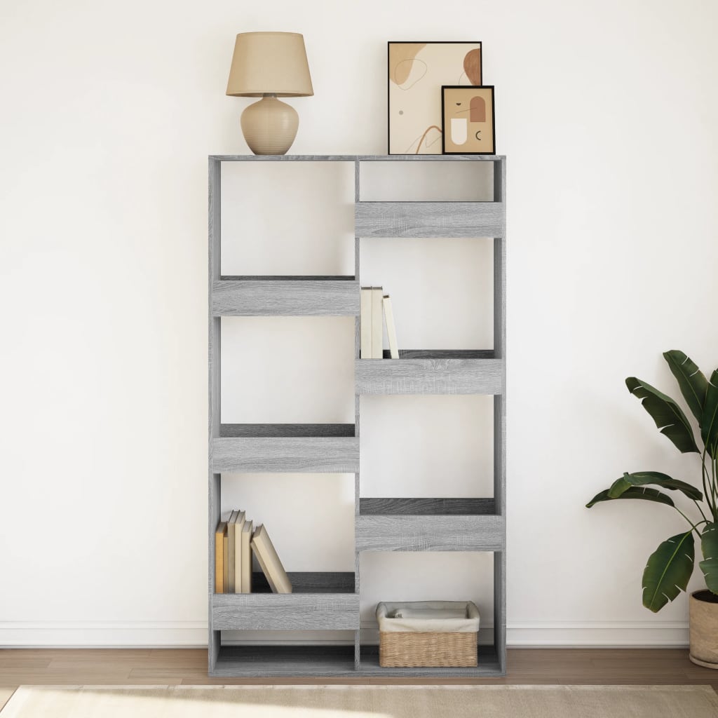 vidaXL Bibliotecă, gri sonoma, 100x33x175 cm, lemn prelucrat vidaXL Bibliotecă, gri sonoma, 100x33x175 cm, lemn prelucrat