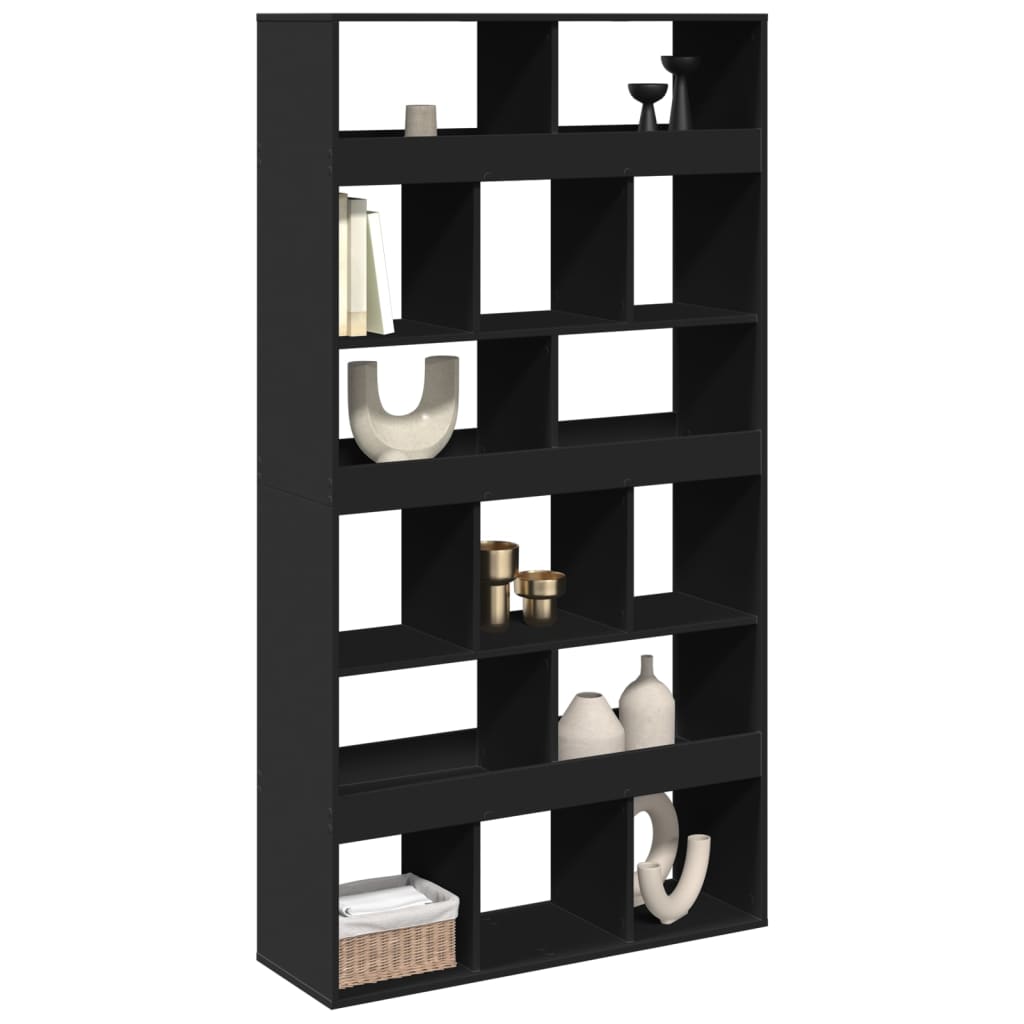vidaXL Separator de cameră, negru, 100x33x187,5 cm, lemn prelucrat vidaXL Separator de cameră, negru, 100x33x187,5 cm, lemn prelucrat