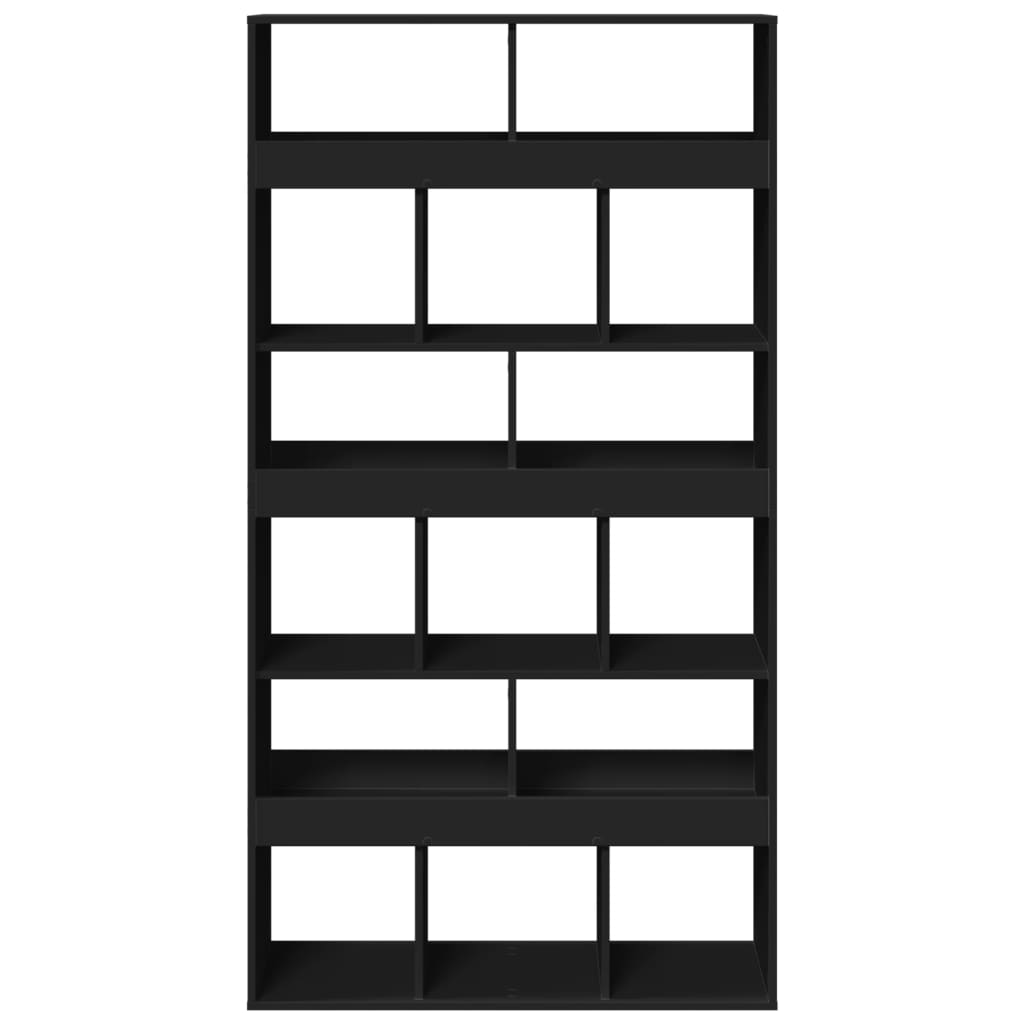 vidaXL Separator de cameră, negru, 100x33x187,5 cm, lemn prelucrat vidaXL Separator de cameră, negru, 100x33x187,5 cm, lemn prelucrat