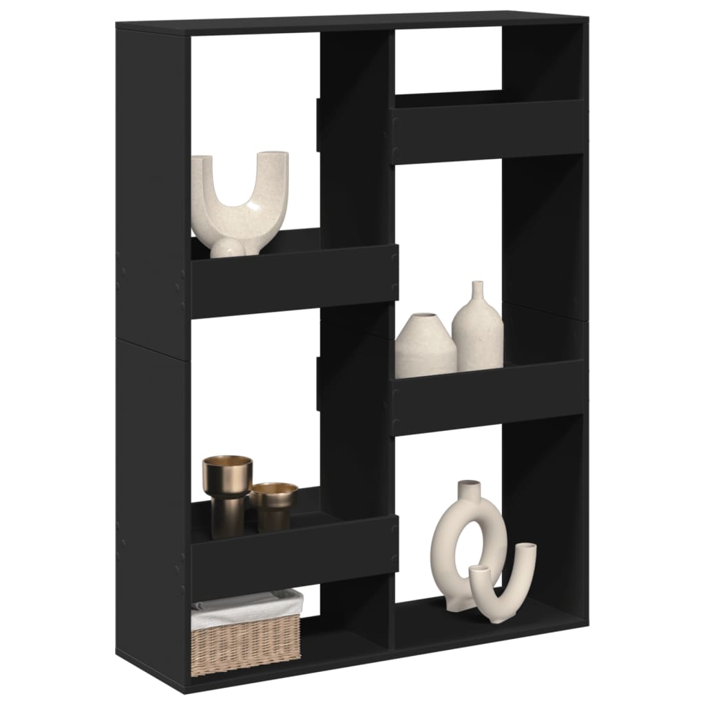 vidaXL Separator de cameră, negru, 100x33x135 cm, lemn prelucrat vidaXL Separator de cameră, negru, 100x33x135 cm, lemn prelucrat