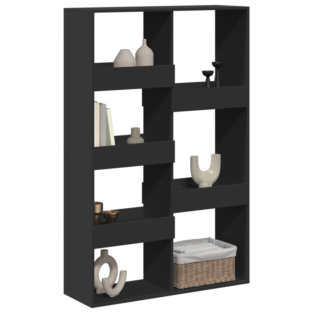 vidaXL Separator de cameră, negru, 100x33x155,5 cm, lemn prelucrat vidaXL Separator de cameră, negru, 100x33x155,5 cm, lemn prelucrat
