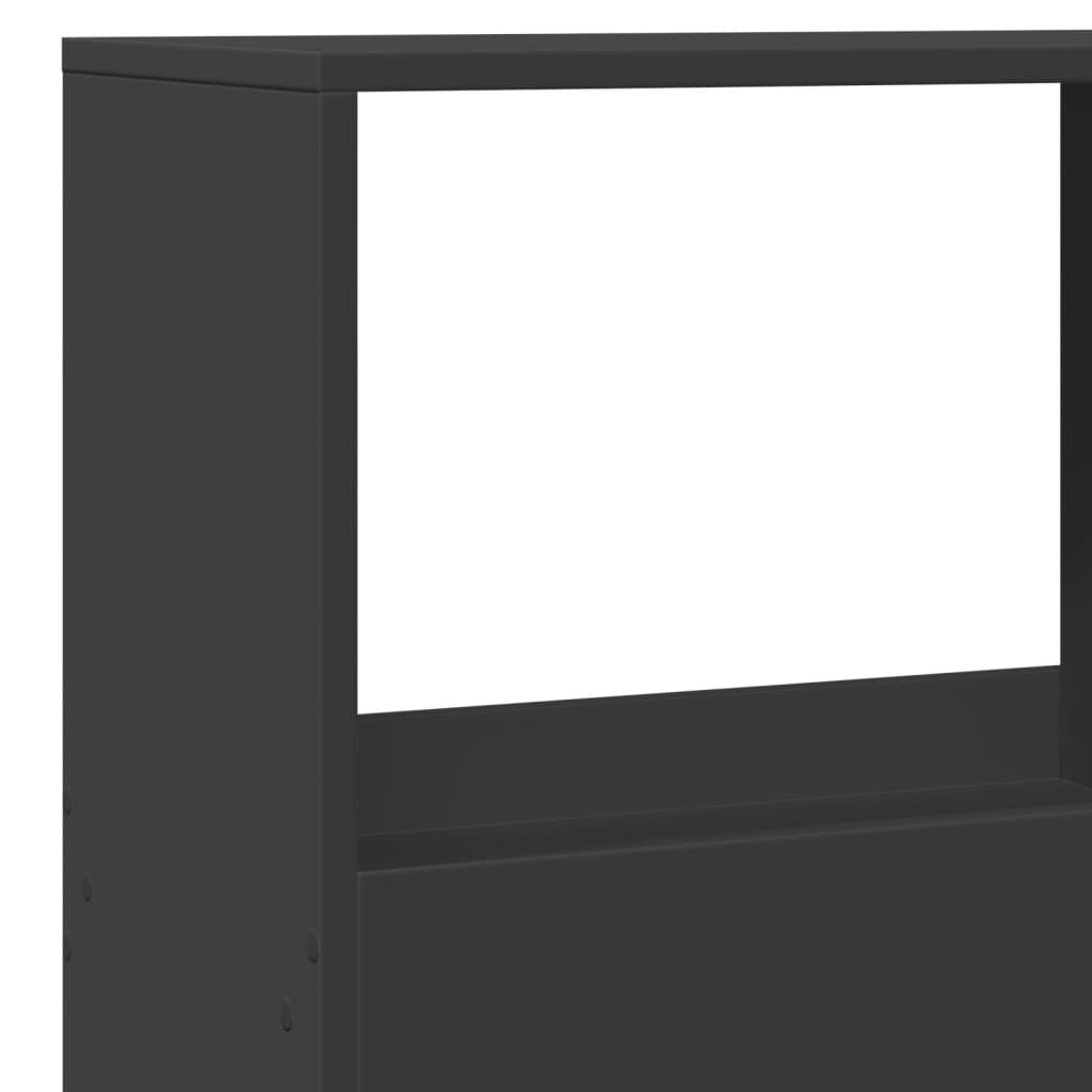vidaXL Separator de cameră, negru, 100x33x155,5 cm, lemn prelucrat vidaXL Separator de cameră, negru, 100x33x155,5 cm, lemn prelucrat