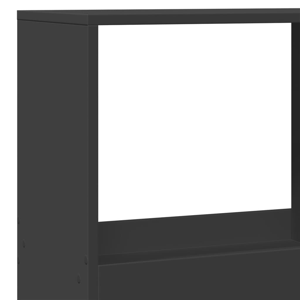 vidaXL Separator de cameră, negru, 100x33x175 cm, lemn prelucrat vidaXL Separator de cameră, negru, 100x33x175 cm, lemn prelucrat