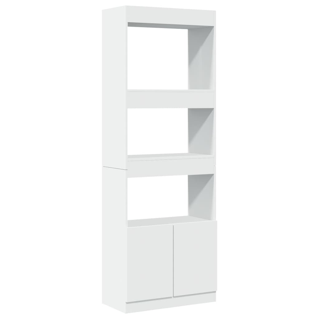 vidaXL Dulap înalt, alb, 63x33x180 cm, lemn prelucrat vidaXL Dulap înalt, alb, 63x33x180 cm, lemn prelucrat
