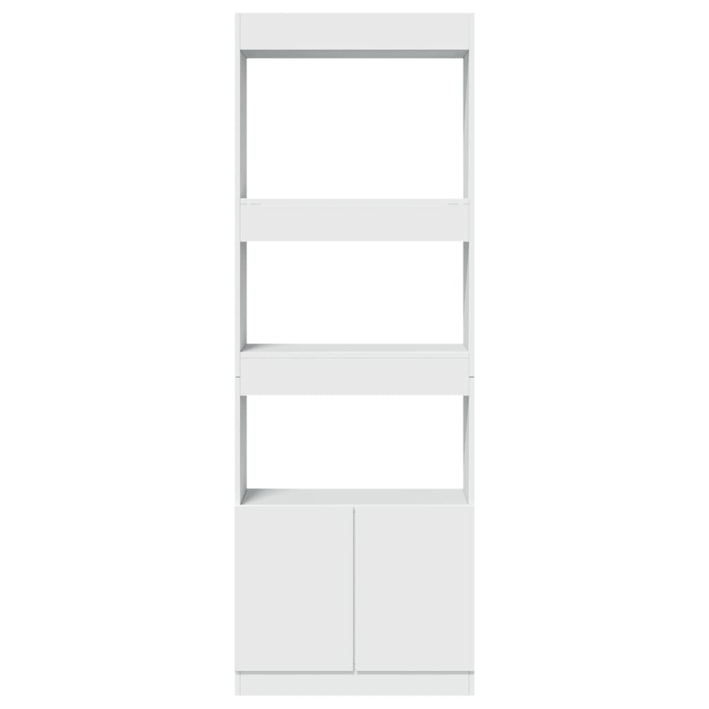 vidaXL Dulap înalt, alb, 63x33x180 cm, lemn prelucrat vidaXL Dulap înalt, alb, 63x33x180 cm, lemn prelucrat