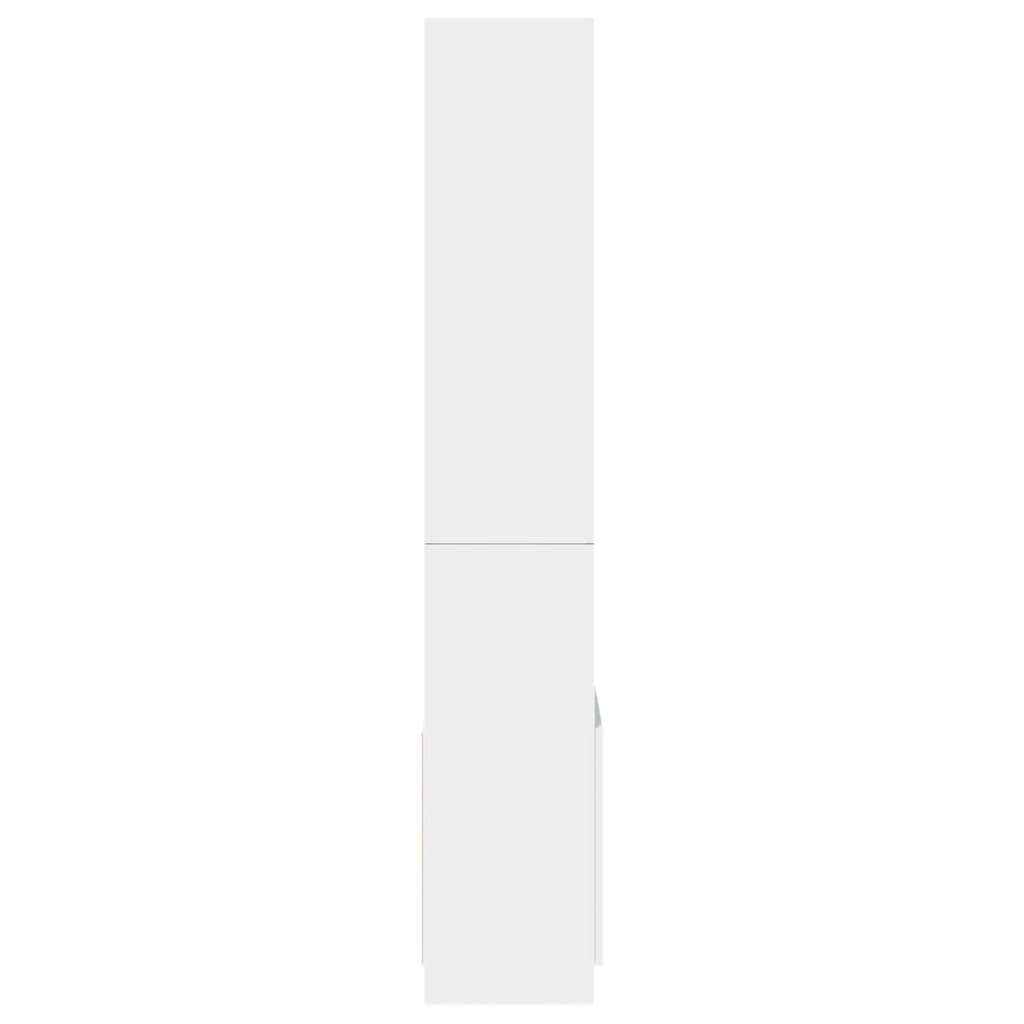 vidaXL Dulap înalt, alb, 63x33x180 cm, lemn prelucrat vidaXL Dulap înalt, alb, 63x33x180 cm, lemn prelucrat