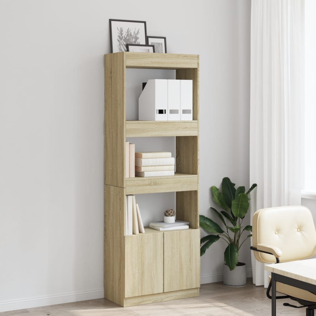 vidaXL Dulap înalt, stejar sonoma, 63x33x180 cm, lemn prelucrat vidaXL Dulap înalt, stejar sonoma, 63x33x180 cm, lemn prelucrat