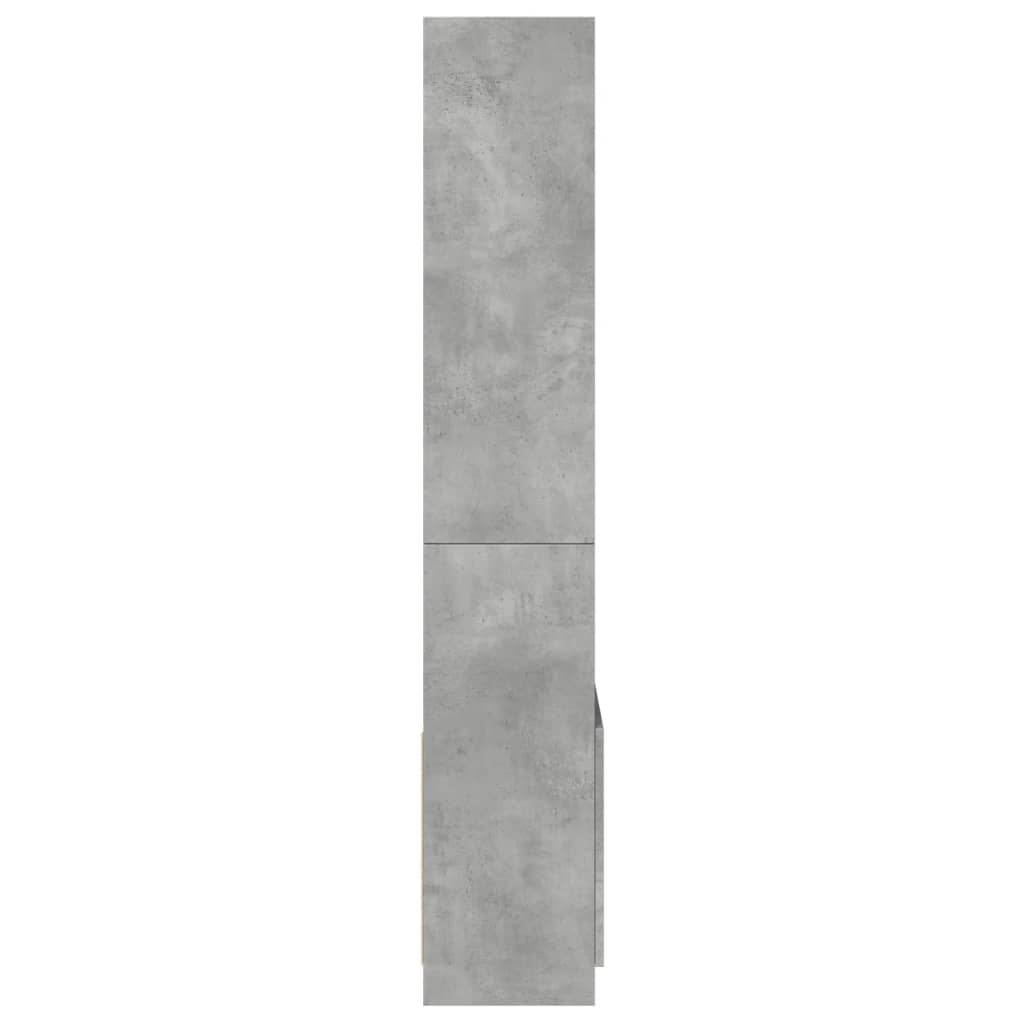 vidaXL Dulap înalt, gri beton, 63x33x180 cm, lemn prelucrat vidaXL Dulap înalt, gri beton, 63x33x180 cm, lemn prelucrat