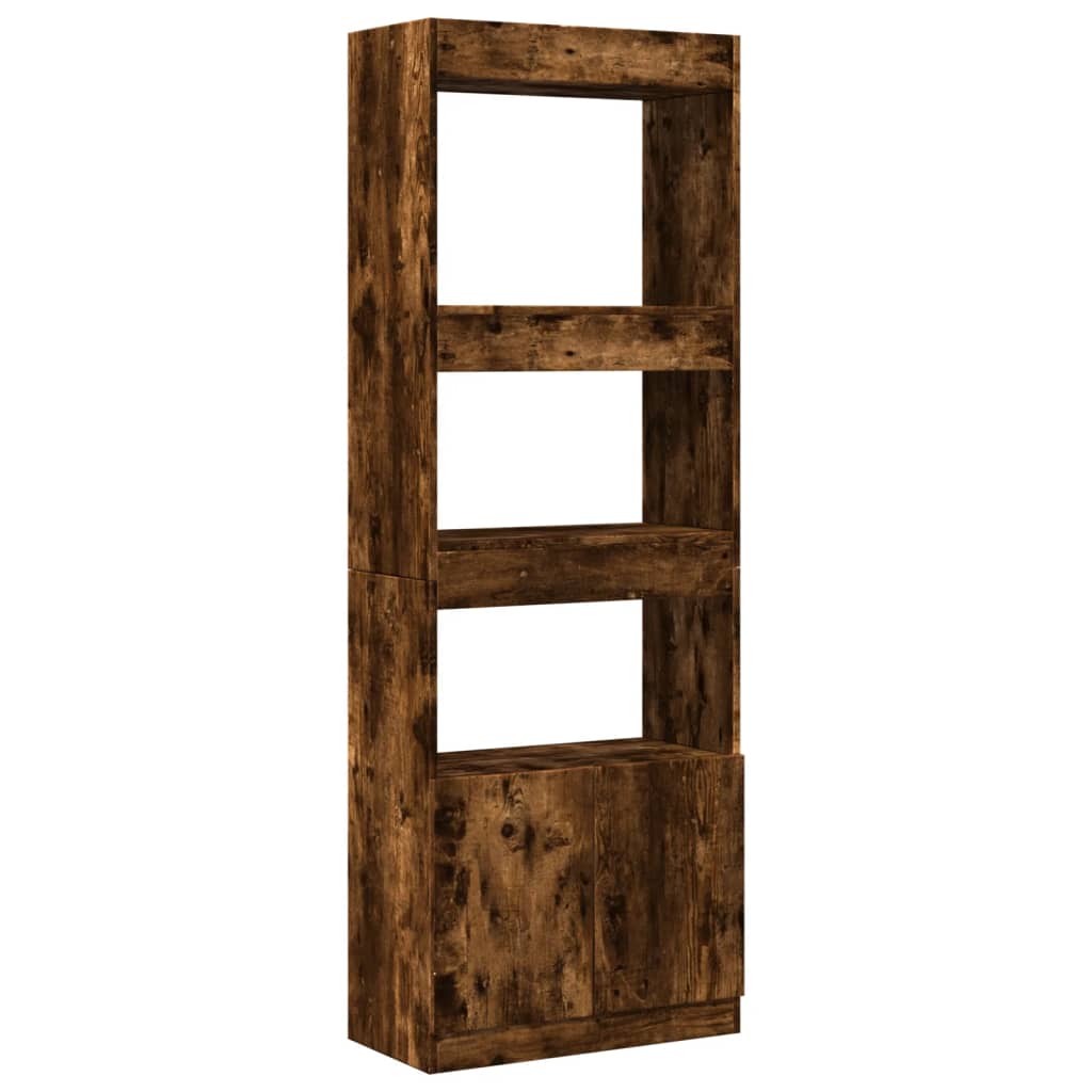 vidaXL Dulap înalt, stejar fumuriu, 63x33x180 cm, lemn prelucrat vidaXL Dulap înalt, stejar fumuriu, 63x33x180 cm, lemn prelucrat