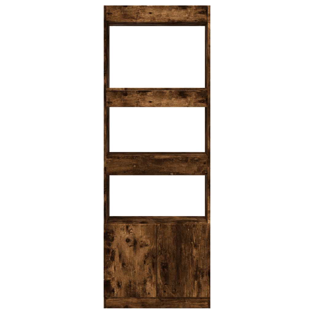 vidaXL Dulap înalt, stejar fumuriu, 63x33x180 cm, lemn prelucrat vidaXL Dulap înalt, stejar fumuriu, 63x33x180 cm, lemn prelucrat