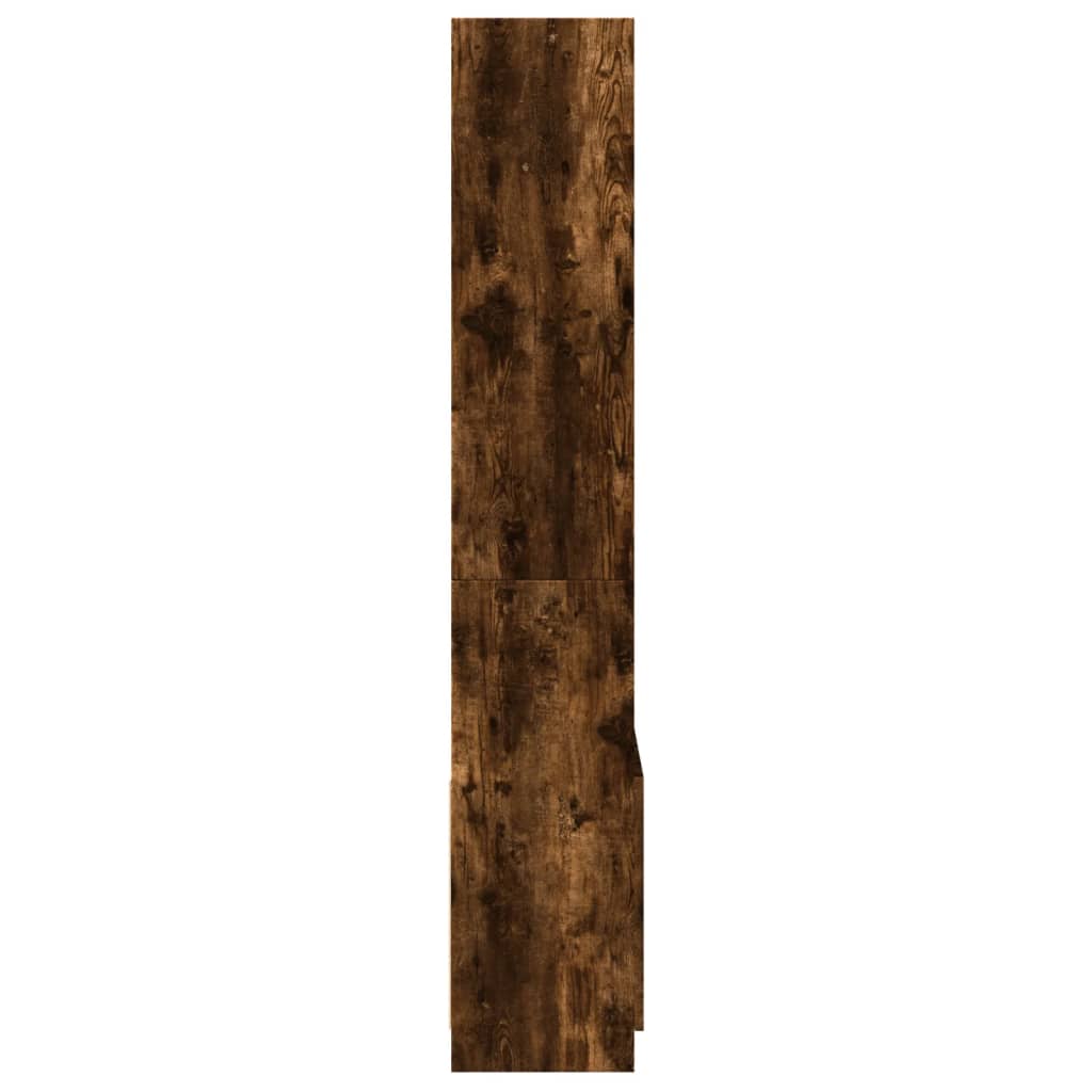 vidaXL Dulap înalt, stejar fumuriu, 63x33x180 cm, lemn prelucrat vidaXL Dulap înalt, stejar fumuriu, 63x33x180 cm, lemn prelucrat