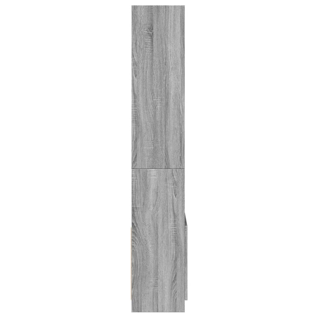 vidaXL Dulap înalt, gri sonoma, 63x33x180 cm, lemn prelucrat vidaXL Dulap înalt, gri sonoma, 63x33x180 cm, lemn prelucrat