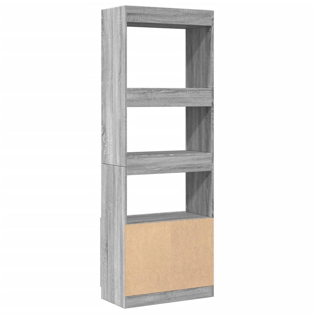 vidaXL Dulap înalt, gri sonoma, 63x33x180 cm, lemn prelucrat vidaXL Dulap înalt, gri sonoma, 63x33x180 cm, lemn prelucrat