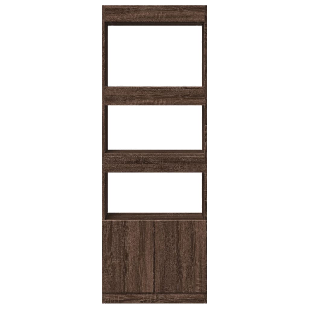 vidaXL Dulap înalt, stejar maro, 63x33x180 cm, lemn prelucrat vidaXL Dulap înalt, stejar maro, 63x33x180 cm, lemn prelucrat