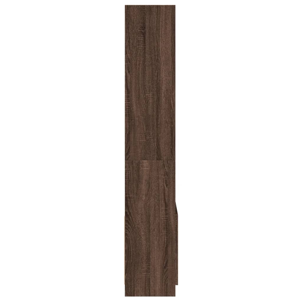 vidaXL Dulap înalt, stejar maro, 63x33x180 cm, lemn prelucrat vidaXL Dulap înalt, stejar maro, 63x33x180 cm, lemn prelucrat
