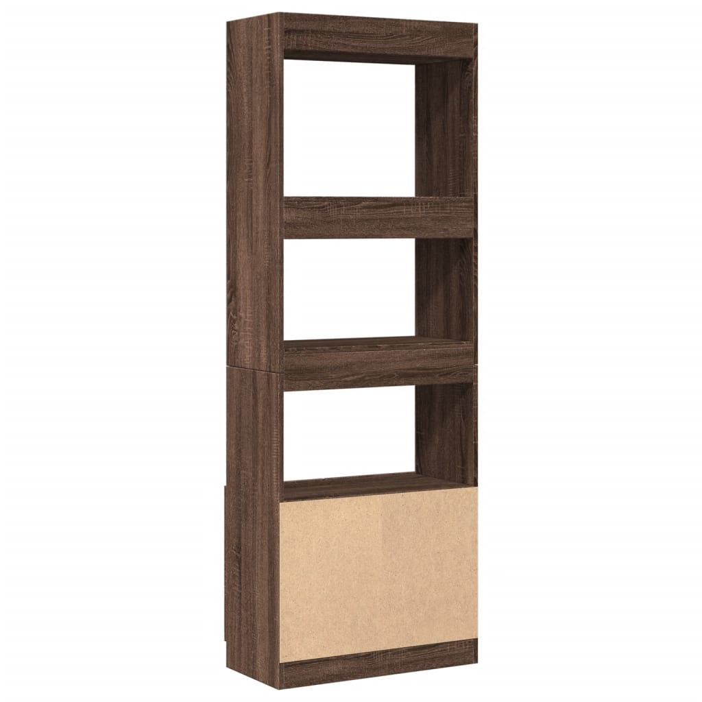 vidaXL Dulap înalt, stejar maro, 63x33x180 cm, lemn prelucrat vidaXL Dulap înalt, stejar maro, 63x33x180 cm, lemn prelucrat