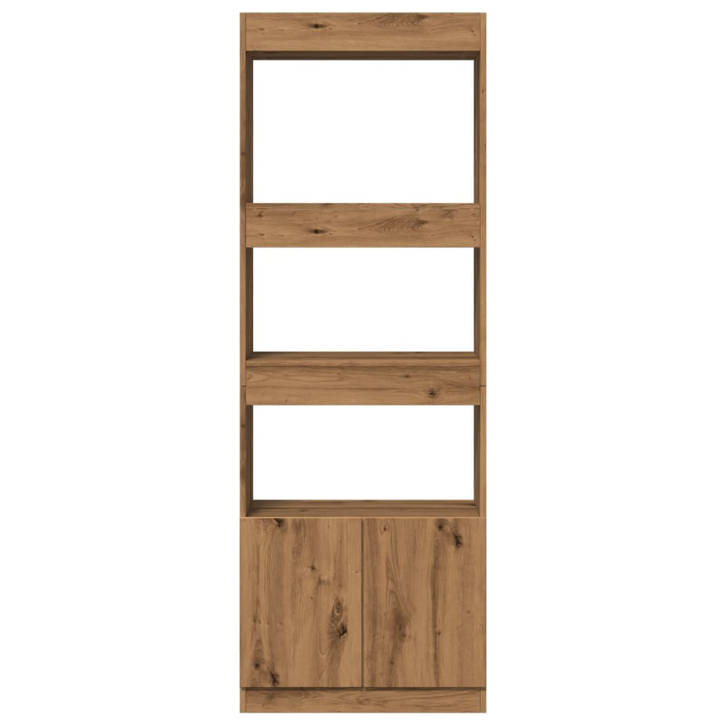 vidaXL Dulap înalt, stejar artizanal, 63x33x180 cm, lemn prelucrat vidaXL Dulap înalt, stejar artizanal, 63x33x180 cm, lemn prelucrat