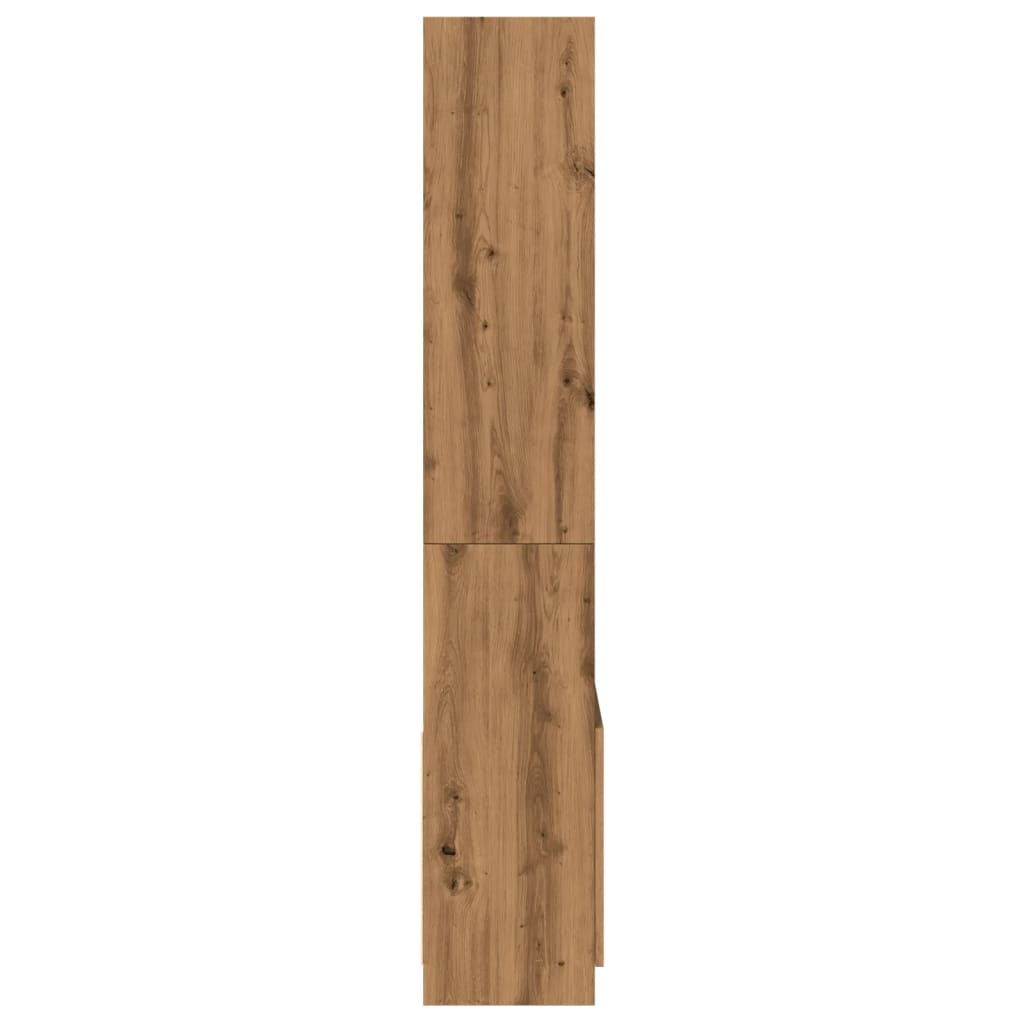 vidaXL Dulap înalt, stejar artizanal, 63x33x180 cm, lemn prelucrat vidaXL Dulap înalt, stejar artizanal, 63x33x180 cm, lemn prelucrat