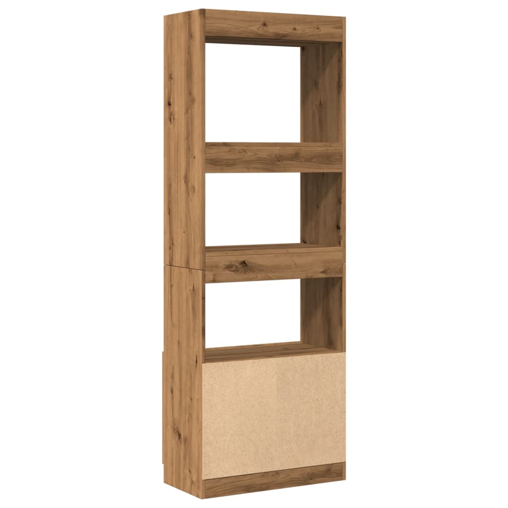 vidaXL Dulap înalt, stejar artizanal, 63x33x180 cm, lemn prelucrat vidaXL Dulap înalt, stejar artizanal, 63x33x180 cm, lemn prelucrat