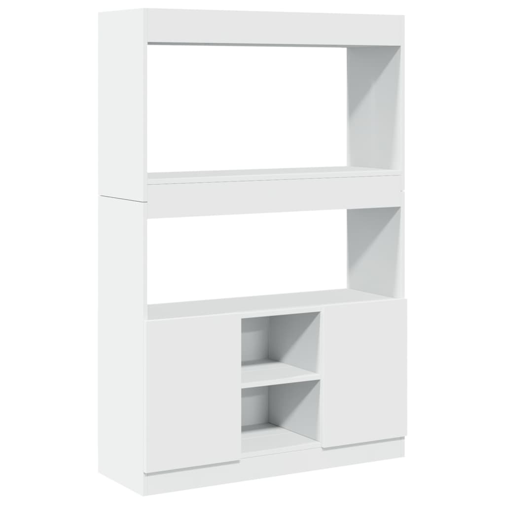 vidaXL Dulap înalt, alb, 92x33x140 cm, lemn prelucrat vidaXL Dulap înalt, alb, 92x33x140 cm, lemn prelucrat
