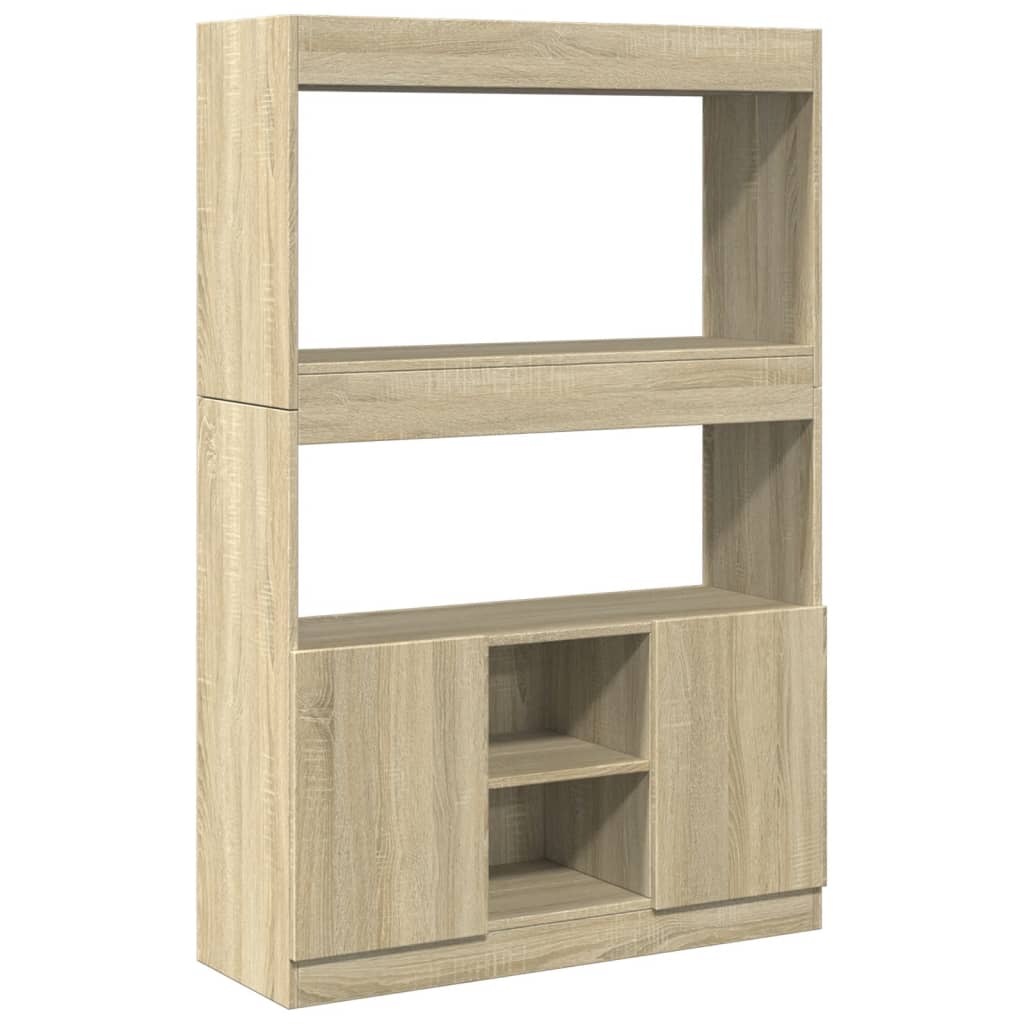 vidaXL Dulap înalt, stejar sonoma, 92x33x140 cm, lemn prelucrat vidaXL Dulap înalt, stejar sonoma, 92x33x140 cm, lemn prelucrat