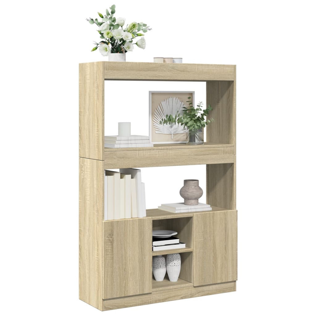 vidaXL Dulap înalt, stejar sonoma, 92x33x140 cm, lemn prelucrat vidaXL Dulap înalt, stejar sonoma, 92x33x140 cm, lemn prelucrat