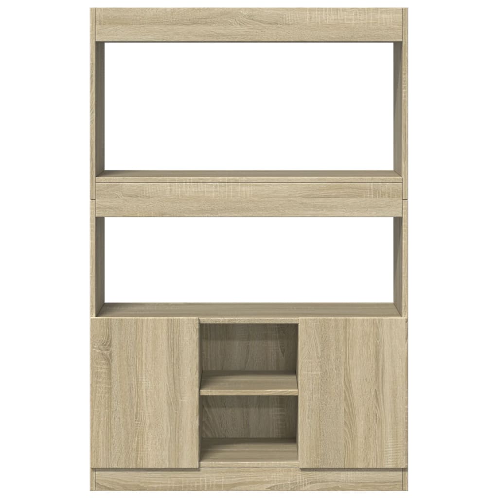 vidaXL Dulap înalt, stejar sonoma, 92x33x140 cm, lemn prelucrat vidaXL Dulap înalt, stejar sonoma, 92x33x140 cm, lemn prelucrat