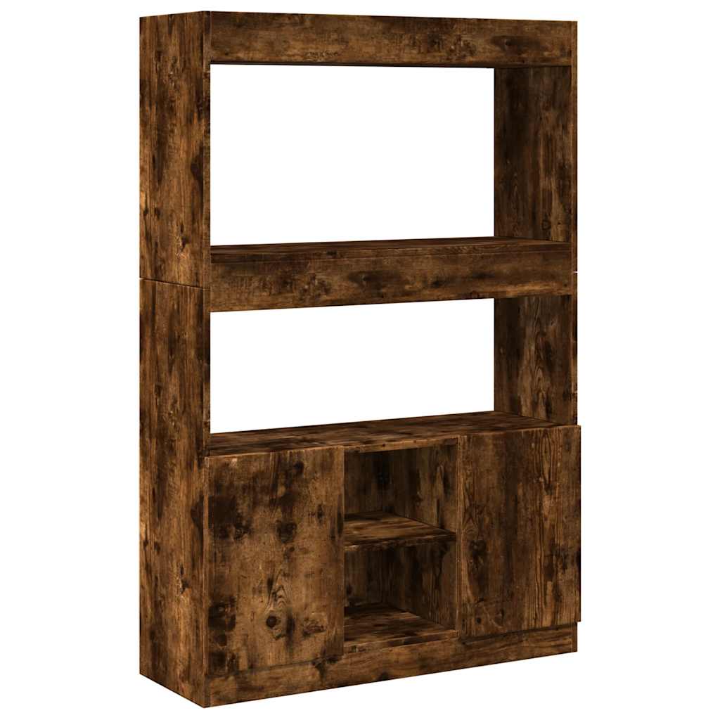 vidaXL Dulap înalt, stejar fumuriu, 92x33x140 cm, lemn prelucrat vidaXL Dulap înalt, stejar fumuriu, 92x33x140 cm, lemn prelucrat
