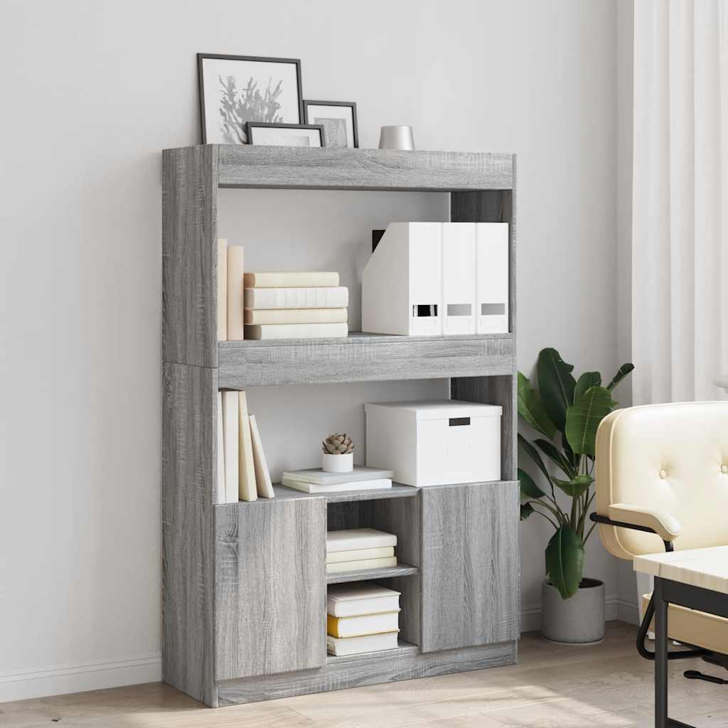 vidaXL Dulap înalt, gri sonoma, 92x33x140 cm, lemn prelucrat vidaXL Dulap înalt, gri sonoma, 92x33x140 cm, lemn prelucrat