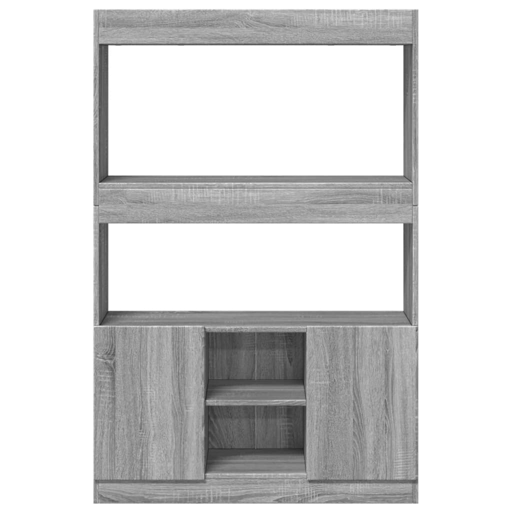 vidaXL Dulap înalt, gri sonoma, 92x33x140 cm, lemn prelucrat vidaXL Dulap înalt, gri sonoma, 92x33x140 cm, lemn prelucrat