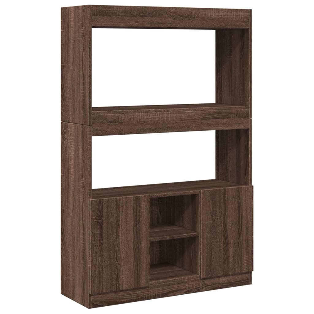 vidaXL Dulap înalt, stejar maro, 92x33x140 cm, lemn prelucrat vidaXL Dulap înalt, stejar maro, 92x33x140 cm, lemn prelucrat