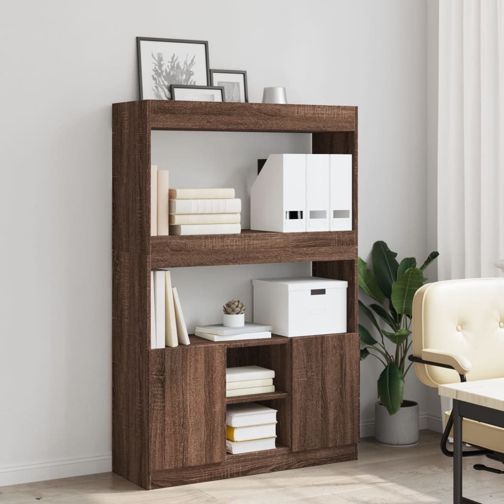 vidaXL Dulap înalt, stejar maro, 92x33x140 cm, lemn prelucrat vidaXL Dulap înalt, stejar maro, 92x33x140 cm, lemn prelucrat