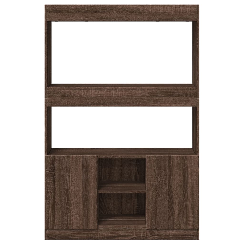 vidaXL Dulap înalt, stejar maro, 92x33x140 cm, lemn prelucrat vidaXL Dulap înalt, stejar maro, 92x33x140 cm, lemn prelucrat