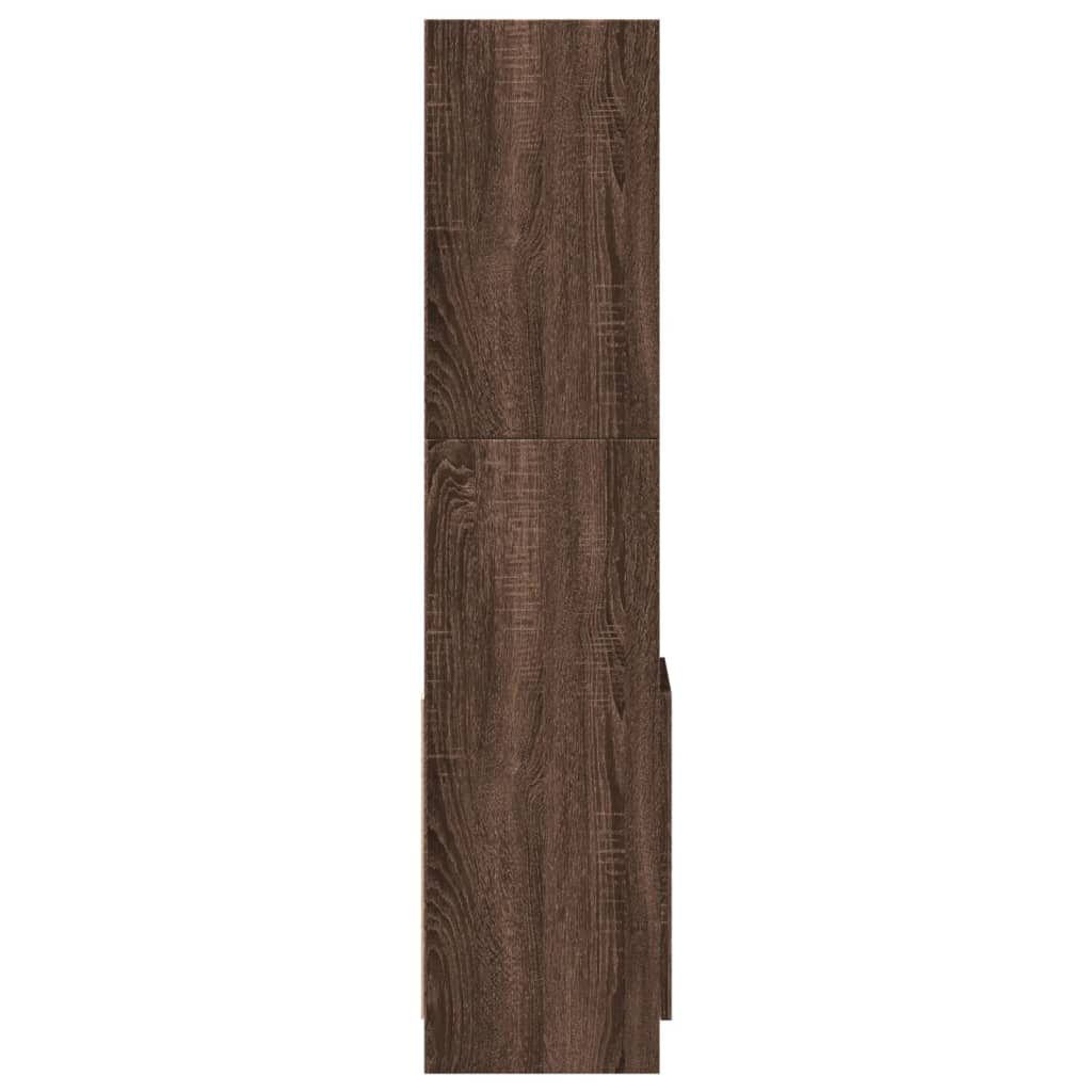 vidaXL Dulap înalt, stejar maro, 92x33x140 cm, lemn prelucrat vidaXL Dulap înalt, stejar maro, 92x33x140 cm, lemn prelucrat