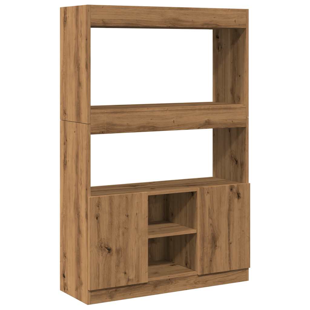 vidaXL Dulap înalt, stejar artizanal,92x33x140 cm, lemn prelucrat vidaXL Dulap înalt, stejar artizanal,92x33x140 cm, lemn prelucrat