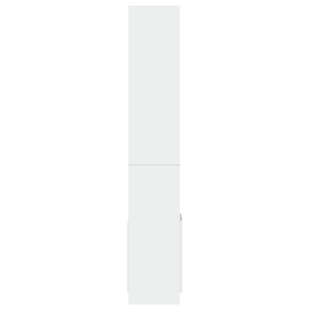 vidaXL Dulap înalt, alb, 92x33x180 cm, lemn prelucrat vidaXL Dulap înalt, alb, 92x33x180 cm, lemn prelucrat