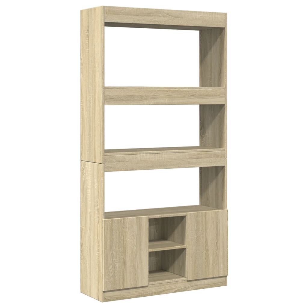 vidaXL Dulap înalt, stejar sonoma, 92x33x180 cm, lemn prelucrat vidaXL Dulap înalt, stejar sonoma, 92x33x180 cm, lemn prelucrat