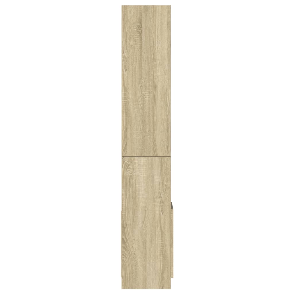 vidaXL Dulap înalt, stejar sonoma, 92x33x180 cm, lemn prelucrat vidaXL Dulap înalt, stejar sonoma, 92x33x180 cm, lemn prelucrat