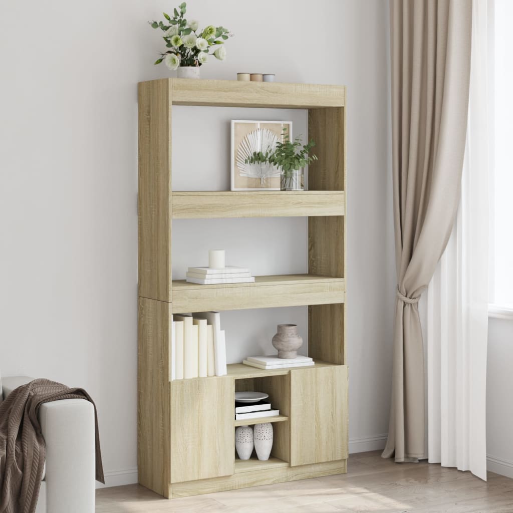 vidaXL Dulap înalt, stejar sonoma, 92x33x180 cm, lemn prelucrat vidaXL Dulap înalt, stejar sonoma, 92x33x180 cm, lemn prelucrat