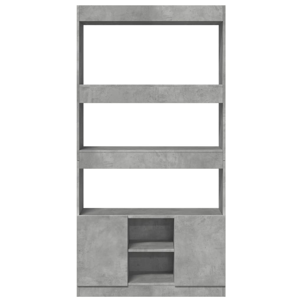 vidaXL Dulap înalt, gri beton, 92x33x180 cm, lemn prelucrat vidaXL Dulap înalt, gri beton, 92x33x180 cm, lemn prelucrat